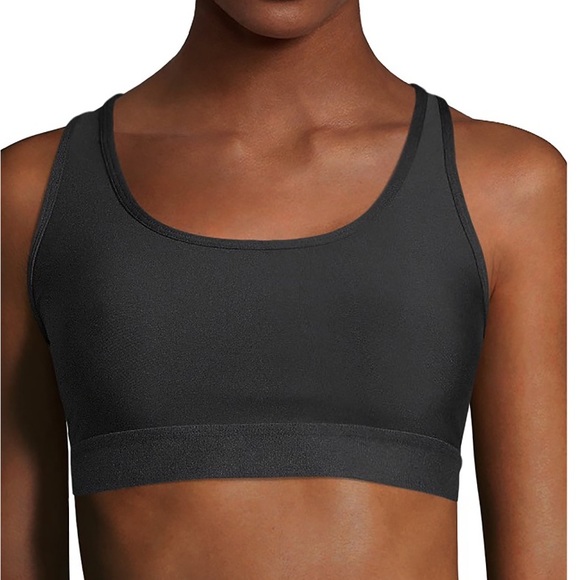 HANES black XL pull over Performance compression racerback wirefree sports bra - Picture 3 of 7